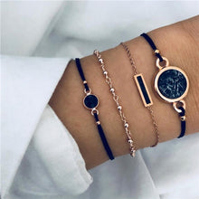 Load image into Gallery viewer, NEWBUY 6Pcs/Set Natural Beads Bracelet Boho Style Gold Heart Turtle Life Tree 8 Infinity Charm Bracelets For Women Girl