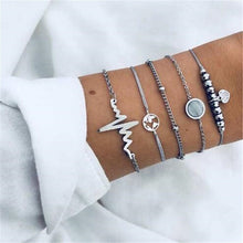 Load image into Gallery viewer, Ahmed 15 Style Bohemian Trendy Bracelet sets for Women Fashion Plain Shell Map Heart Animal Palm Beads Tassel Bracelets Jewelry