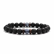 Load image into Gallery viewer, Fashion Lava Stone Bracelet Men Natural Moonstone Bead Chakra Bracelet Male Charm Diffuser Bracelets Heren Armband Jewelry Gift