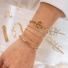 Load image into Gallery viewer, 31 Styles Boho Mixed Leaves Letter Map Geometric Crystal Infinity  Pentagram Shell Multi-layer Chain Bracelet Women Wholesale
