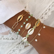 Load image into Gallery viewer, 31 Styles Boho Mixed Leaves Letter Map Geometric Crystal Infinity  Pentagram Shell Multi-layer Chain Bracelet Women Wholesale