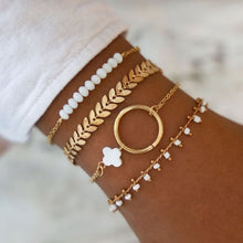 Load image into Gallery viewer, 31 Styles Boho Mixed Leaves Letter Map Geometric Crystal Infinity  Pentagram Shell Multi-layer Chain Bracelet Women Wholesale