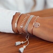 Load image into Gallery viewer, 31 Styles Boho Mixed Leaves Letter Map Geometric Crystal Infinity  Pentagram Shell Multi-layer Chain Bracelet Women Wholesale